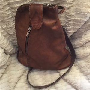 Leather backpack